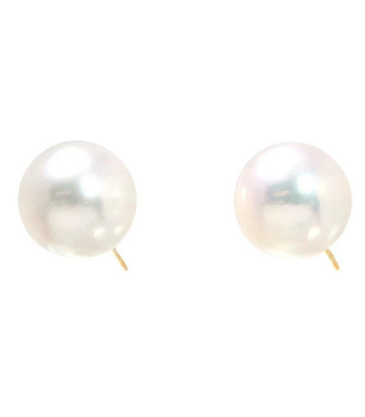 Akoya Pearl 8.5mm K18 Yellow Gold Earrings
