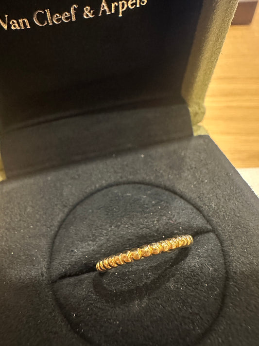Van Cleef & Arpels Perlée 18K Yellow Gold Small Model Ring