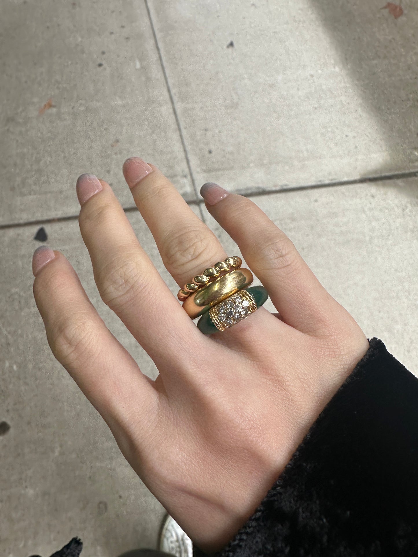 The Twist - Tapered Band Ring in 18k Yellow Gold