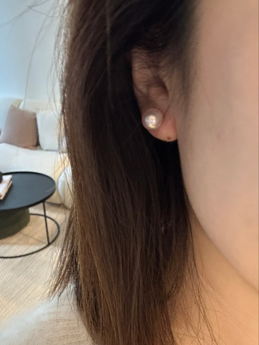 Akoya Pearl 8.5mm K18 Yellow Gold Earrings